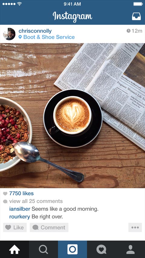 Instagram feed preview