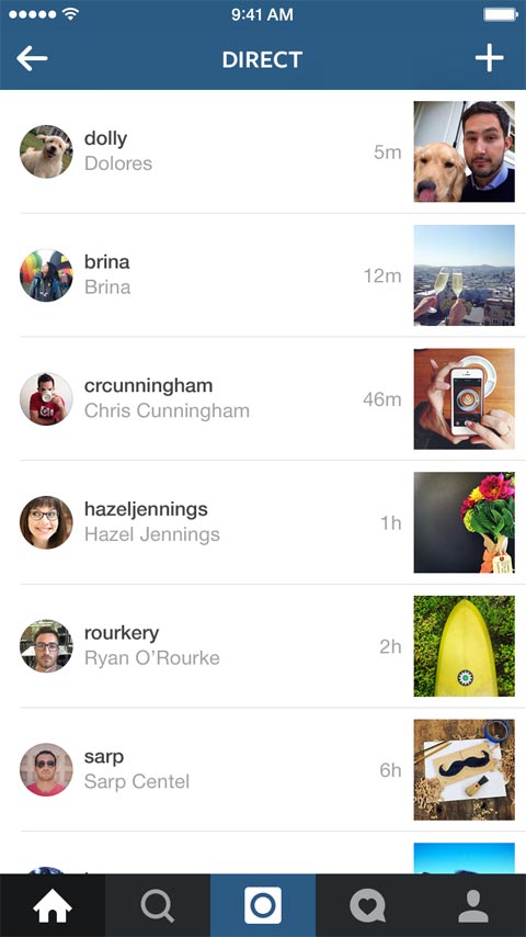 Instagram feed preview